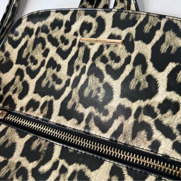 Aldo Cuveth Medium Size Leopard Print Backpack Purse - Picture 4 of 16